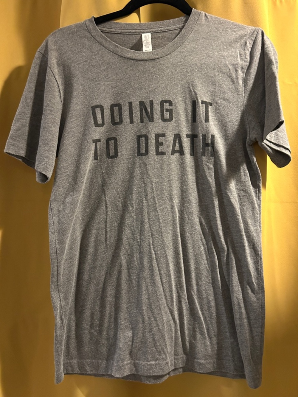 THE KILLS Rock Band Grey Graphic Tee with 'DOING IT TO DEATH' Text